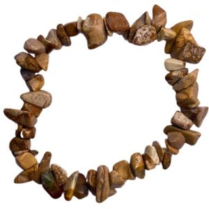 Natural Picture Jasper gemstone stretch bracelet - Qty: 1 pc - GE1801