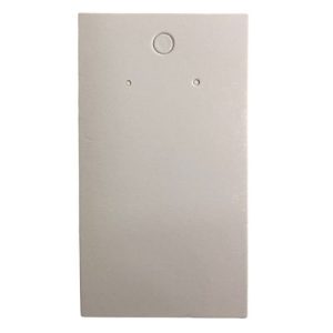 Necklace & Earring Card  -White-  Qty: 20 pcs PA1079