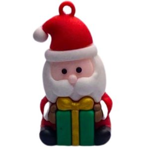 PVC Xmas santa charm - Qty: 2 pcs. - PV0003