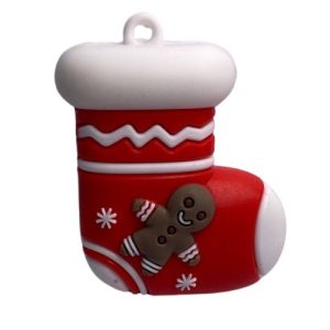 PVC Xmas stocking charm - Qty: 2 pcs. - PV0006