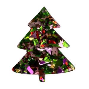 Acrylic printed Xmas tree pendant - Qty: 3 pcs - RE0104