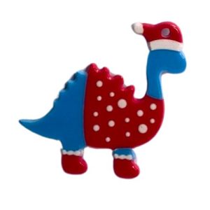 Acrylic printed Xmas dinosaur pendant - Qty: 3 pcs - RE0101