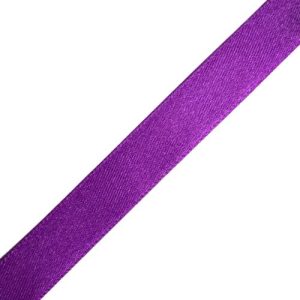 Satin ribbon purple 12mm - Qty: 25 yards - ST0640