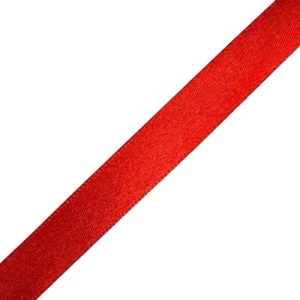 Satin ribbon red 12mm - Qty: 25 yards - ST0641