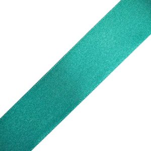 Satin ribbon green 25mm - Qty: 25 yards - ST0649