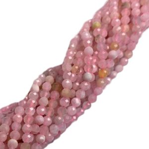 Morganite gemstone ball bead 3mm - Qty: Approx 124 pcs - GE1967