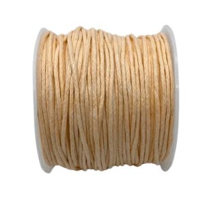 Waxed cotton cord 1mm Peach - Qty: 10m - ST1463