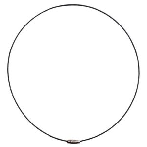 Stainless steel wire necklace - Black - CH2100