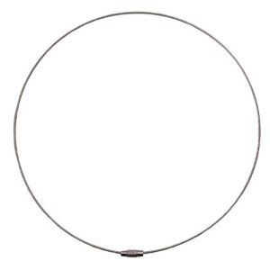 Stainless steel wire necklace - Silver - CH2101