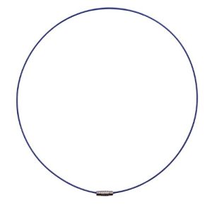 Stainless steel wire necklace - Midnight Blue - CH2103