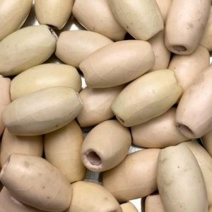 Handmade glazed ceramic barrel bead - Qty: 5 pcs - CR2062