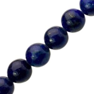 Natural Lapis ball bead 10mm - 37 pcs - GE1985