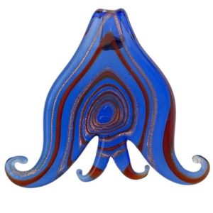 Foil glass swirl pendant - FB0804