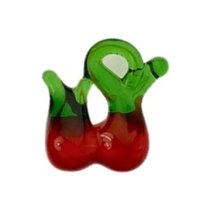 Foil glass cherry pendant - FB0817
