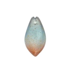 Foil glass leaf pendant - FB0822