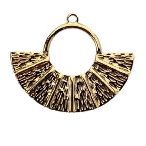 18k gold plated pendant or charm - Qty: 2 pc - FI6002