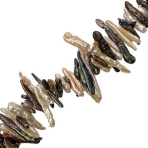 Center-drilled freshwater pearl bead - Qty: 141 pcs. - FW2001