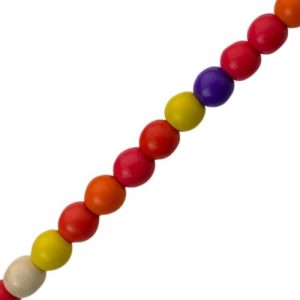 Assorted coloured stone ball beads 6mm - Qty: 67 pcs. - GE0932