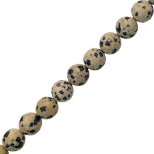 Natural Dalmatian Jasper ball bead 8mm - 45 pcs - GE1995