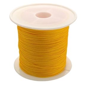 Round Yellow nylon cord 0.6mm - Qty: 40m - ST0010