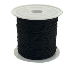 Round Black nylon cord 0.6mm - Qty: 40m - ST0017