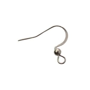 304 Stainless Steel earring hook - Qty: 5 pairs - FI9107