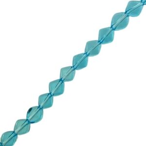 Diamond glass bead - Sky blue  - Qty: 50 pcs. - GB0604