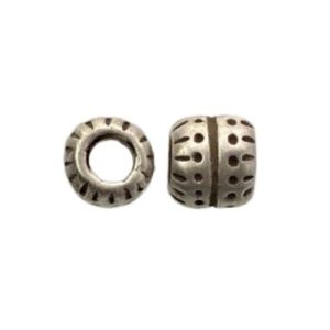Large hole metal bead - Qty: 16 pcs - LF2809