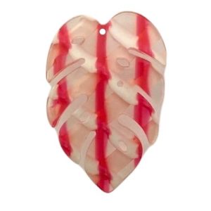 Resin leaf pendant - Qty: 1 pcs - RE0078