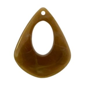 Resin imitation teardrop pendant - Qty: 2 pc - RE0080