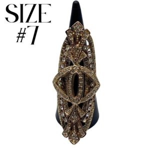 Diamante gold ring - Lana rose - RI0001- 2