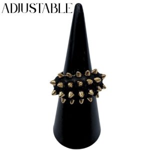 Black and gold spike ring - Wilde - RI0003
