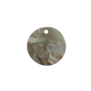 Resin imitation disc pendant - Qty: 2 pc - RE0094