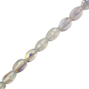 Free form bead - Clear AB - Qty: 40 pcs. - GB0612