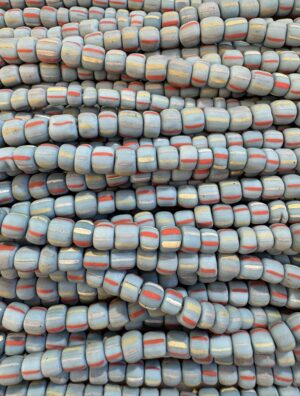 Glass rondelle bead - Ocean Calm - Qty: 116 pcs - GB9169