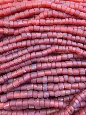 Glass rondelle bead - Rise - Qty: 116 pcs - GB9173
