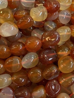 Red Agate pebble bead 14mm x 10mm - Qty: 40 pcs. - GE2024