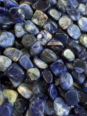 Sodalite pebble bead 14mm x 10mm - Qty: 40 pcs. - GE2025