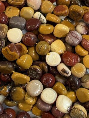 Mookaite pebble bead 14mm x 10mm - Qty: 40 pcs. - GE2027