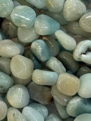 Amazonite pebble bead 14mm x 10mm - Qty: 40 pcs. - GE2028